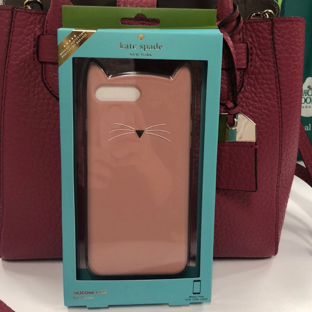 Rare Kate Spade Kitty Cat Iphone 7/8 Plus Case!